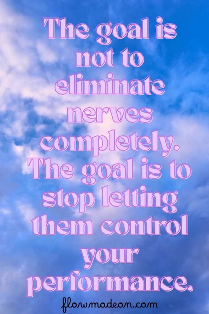 The goal is not to eliminate nerves completely. The goal is to stop letting them control your performance. sports performance anxiety